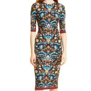 Alice + Olivia Delora short Sleeve Bodycon Dress - In new condition - Size 6